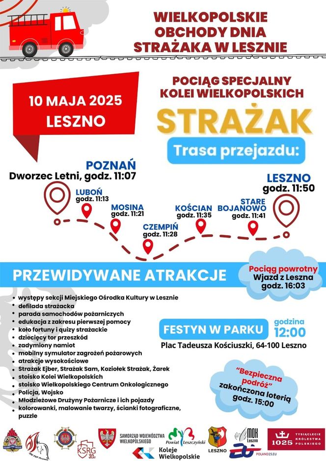 Wojewódzkie Obchody Dnia Strażaka w Lesznie. Uroczystość, atrakcje i utrudnienia w ruchu