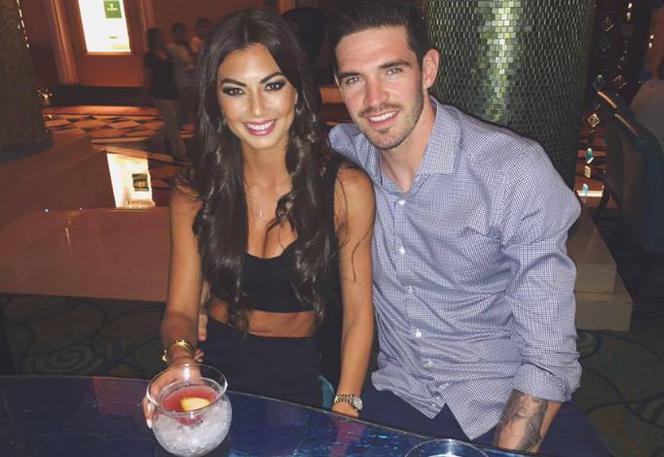 Kyle Lafferty z żoną Vanessą