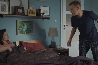 M jak miłość, odcinek 1883. Kinga (Katarzyna Cichopek), Piotrek (Marcin Mroczek)