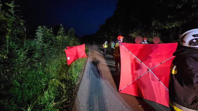 Wyprzedzanie zakończyli wywrotką. Dwaj mężczyźni wypadli przez okno. Policjanci nie wiedzą, kto prowadził