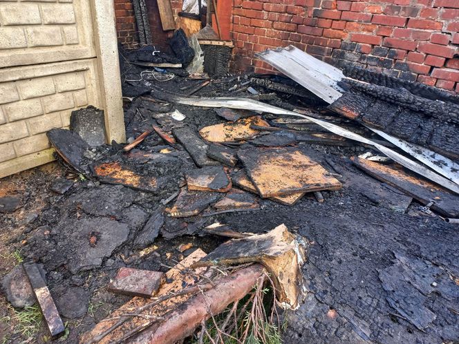 Nocny pożar na Sienkiewicza w Lesznie. Możliwe, że to było podpalenie