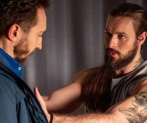 Na sygnale. Piotr (Dariusz Wieteska), Romek (Izydor Łobacz)