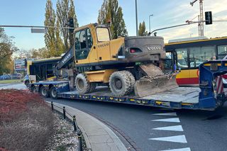 Wypadek autobus laweta