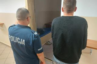 Zatrzymany w rękach policji