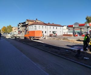 Na ul. Floriańskiej w Siedlcach powstaje nowe rondo ósemkowe i nowa nawierzchnia