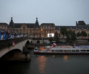 Reprezentacja Polski podczas ceremonii otwarcia IO Paryż 2024 