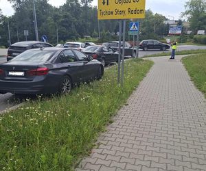 Wypadek u zbiegu ulic Radomskiej i Kaczyńskiej