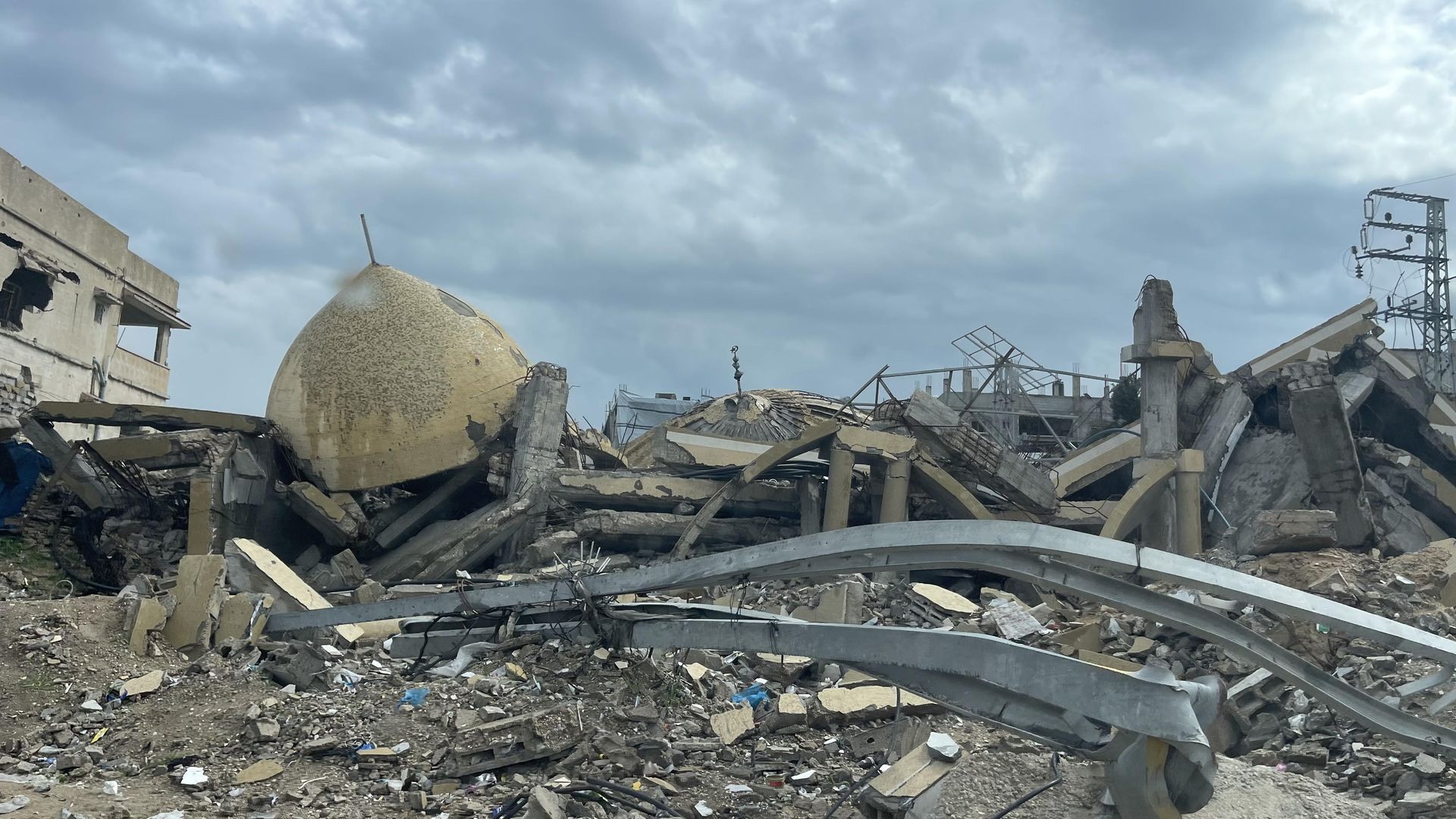 Gaza. Zbombardowany meczet