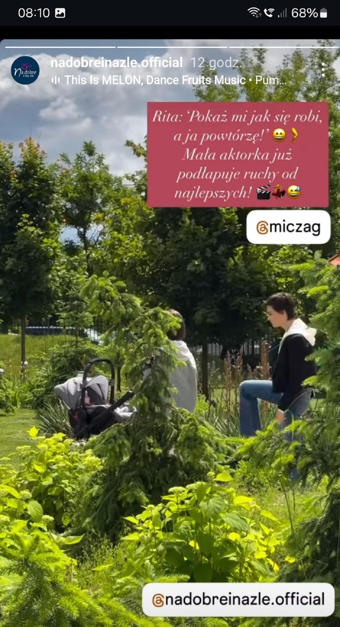 Na dobre i na złe nowy sezon. Kubuś (Wiktor Trojan), Blanka (Pola Gonciarz), Nina (Rita Sobocińska) na planie