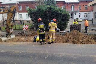 Uszkodzenie przyłącza gazowego na ul. Nowy Świat w Tarnowie