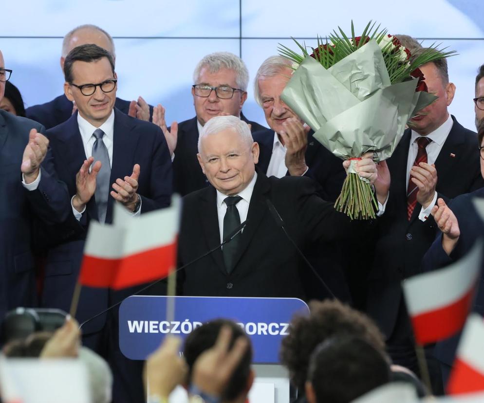 Wybory 2023. Sztab Prawa i Sprawiedliwości. Jarosław Kaczyński