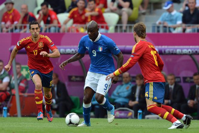 Włochy - Hiszpania, Mario Balotelli, EURO 2012, 