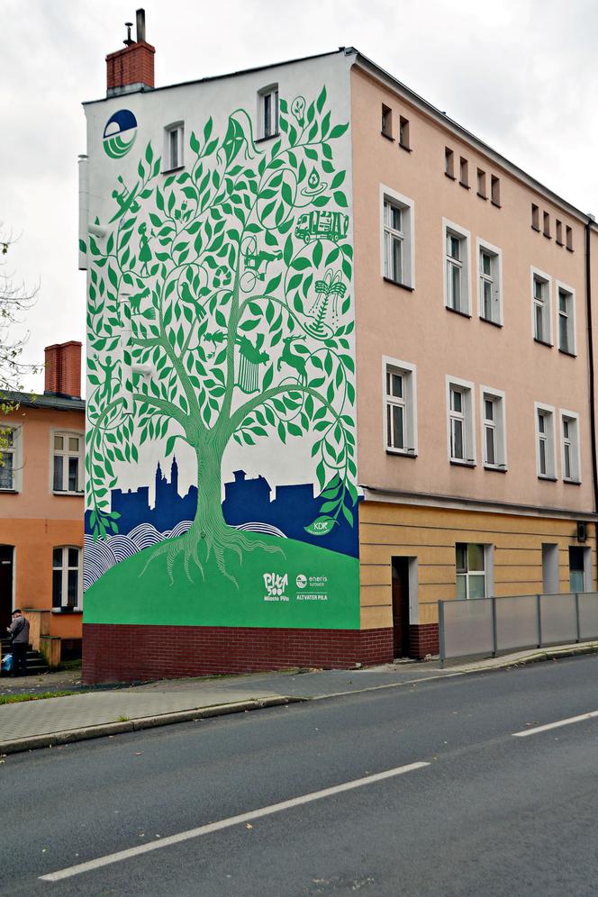 Nowy mural w centrum Piły