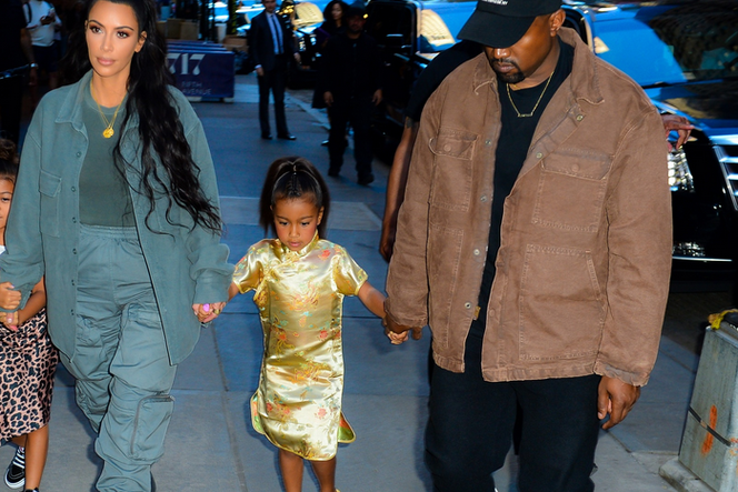 Kim Kardashian, Kanye West, North West