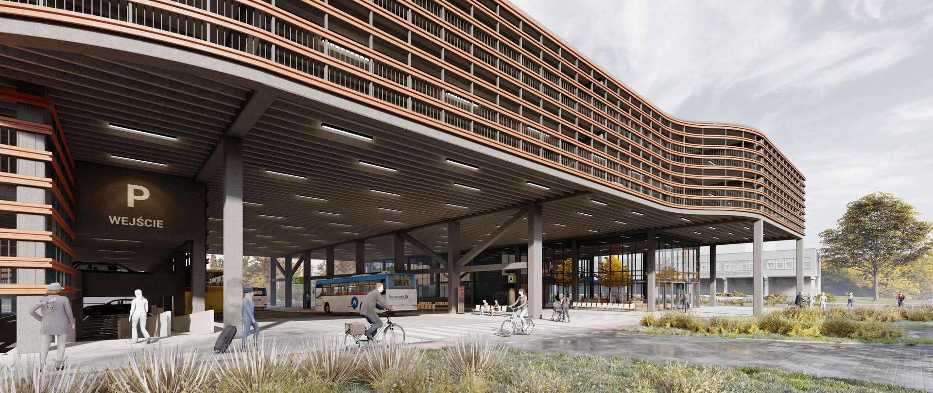 Centrum przesiadkowe w Rybniku według Pawła Barczyka 