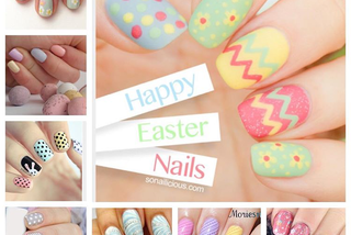 manicure na wielkanoc