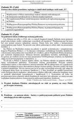 MATURA 2012, WOS poziom PODSTAWOWY - ARKUSZE, PYTANIA, ZADANIA, ODPOWIEDZI