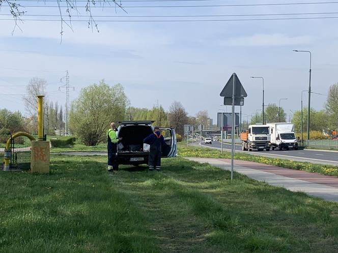 Wyciek gazu w Sosnowcu. Teren zabezpieczała straż pożarna