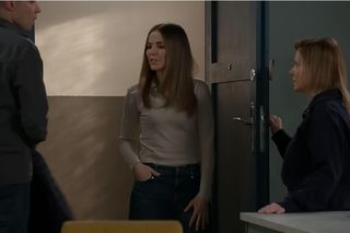 Pierwsza miłość odc. 4036. Marysia (Aneta Zając), Marta (Honorata Witańska), Piotrek Majczyk (Michał Mikołajczak)