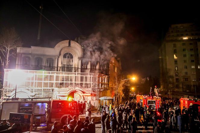Teheran zamieszki pod ambasadą Arabii Saudyjskiej
