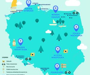 Wakacyjna mapa Polski. Te miejscowości wybierają Polacy 