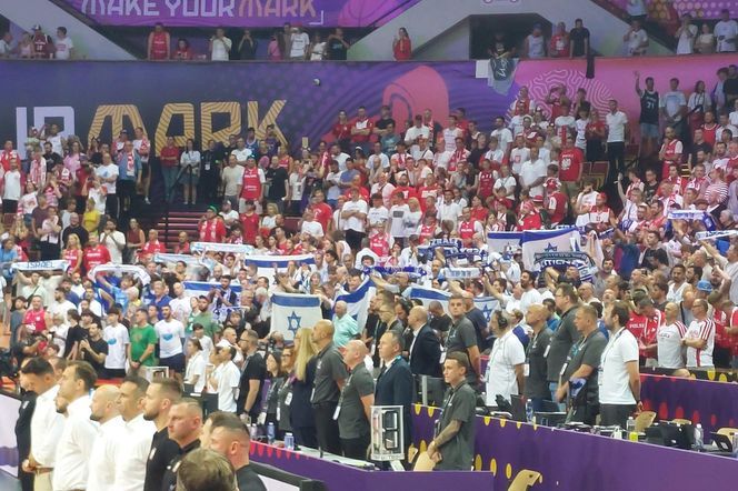 Polska – Izrael: Przeraźliwe gwizdy podczas hymnu Izraela. Gorące sceny w katowickim Spodku [WIDEO]