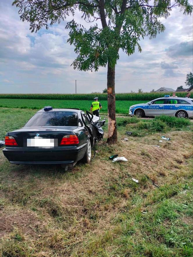 Auto 39-latki huknęło w drzewo i zmieniło się w kupę pogiętego złomu. Tragiczny wypadek w Zygmuntowie