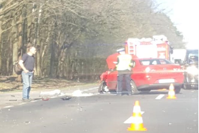 Wypadek w okolicy Różanek.