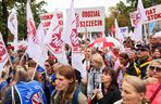 Protest ZNP przed Ministerstwem Edukacji
