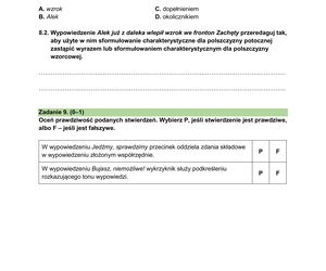 Egzamin ósmoklasisty - arkusz z języka polskiego 2024