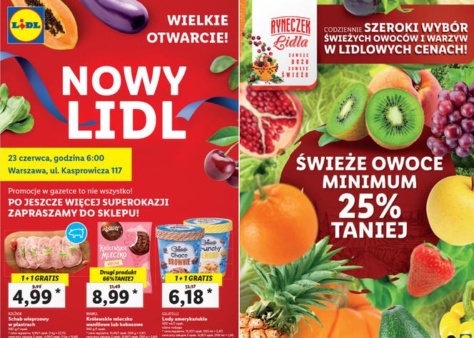 Mega promocje w nowym Lidlu w Warszawie