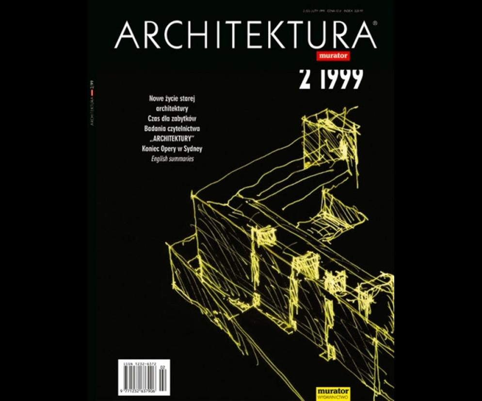 Okładka Miesięcznik Architektura 02/1999