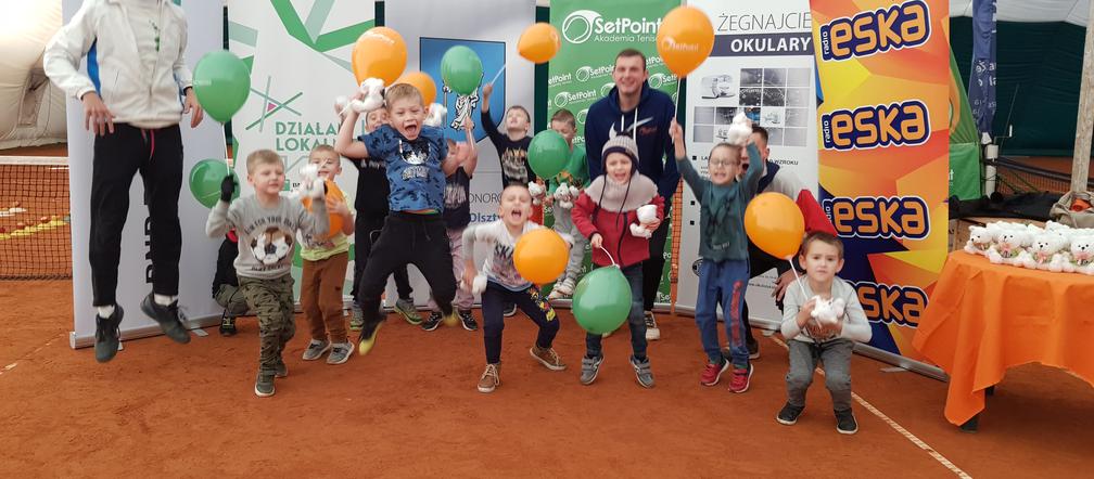 W Olsztynie trwa tenisowy turniej przedszkolaków