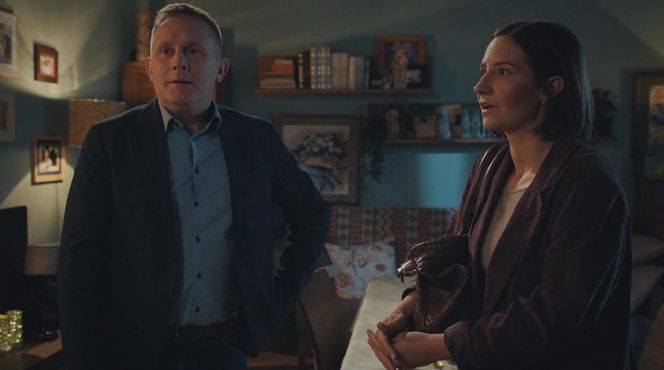 M jak miłość odc. 1881. Agnes Rotke (Amanda Mincewicz), Artur Rogowski (Robert Moskwa)