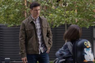 Na dobre i na złe odc. 854: Krzysztof Radwan (Mateusz Damięcki), Kubuś (Wiktor Trojan)