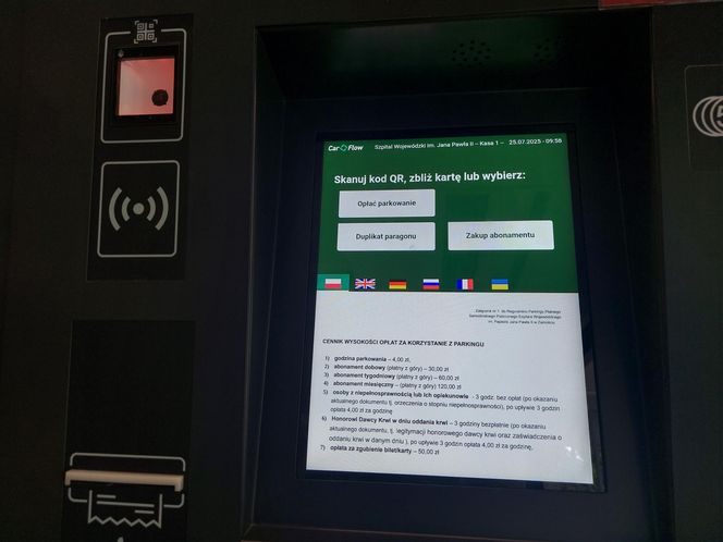 Szpital "papieski" ma nowy system parkingowy