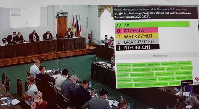 Zamość: Zamojscy radni podjęli uchwałę w sprawie przyjęcia „Gminnego Programu Opieki nad Zabytkami Miasta Zamość na lata 2020-2023”.