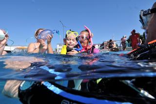 Nurkował z respiratorem.