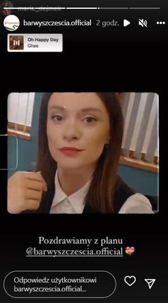 Barwy szczęścia na planie. Natalia (Maria Dejmek)