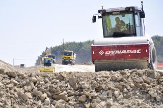 Budowa S17 na południe od Zamościa