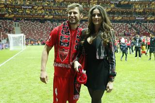 Grzegorz Krychowiak i Celia Jaunat