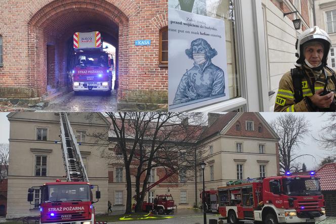 Strażacy ćwiczyli w Muzeum Mikołaja Kopernika