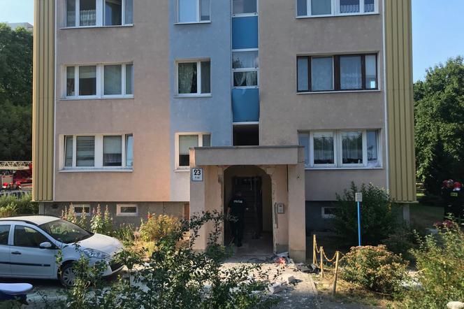 Wybuch butli z tlenem na os. Sobieskiego