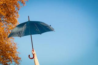 jesień pogoda, parasol, deszcz