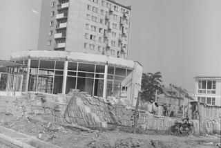 Budowa baru szybkiej obsługi przy ul. 1 Maja. 1973 rok
