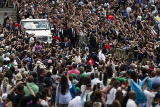Papież Franciszek na placu św. Piotra, 20.04.2025