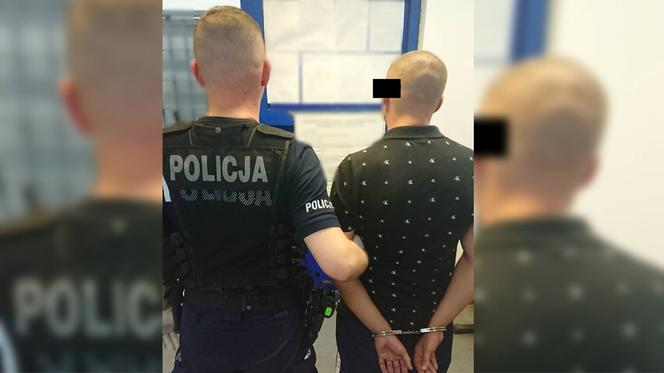 Zatrzymany w rękach policji