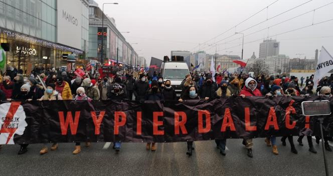 Strajk kobiet w Warszawie