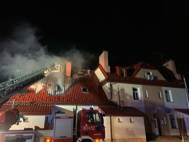 Pożar budynku wielorodzinnego przy ul. Sportowej w Tarnowie