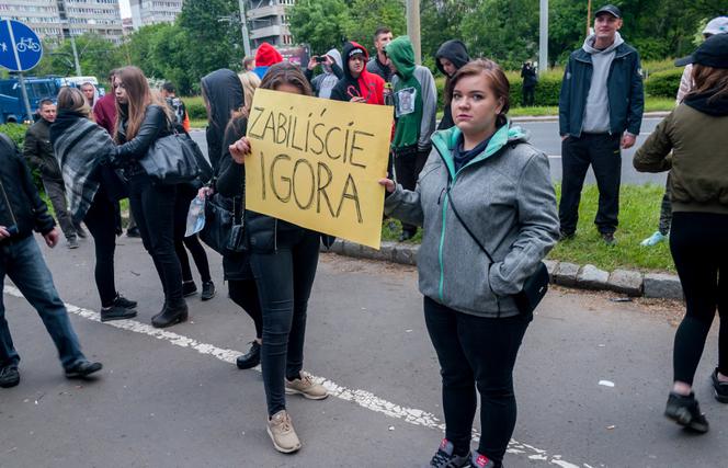 protest policja śmierć IGOR